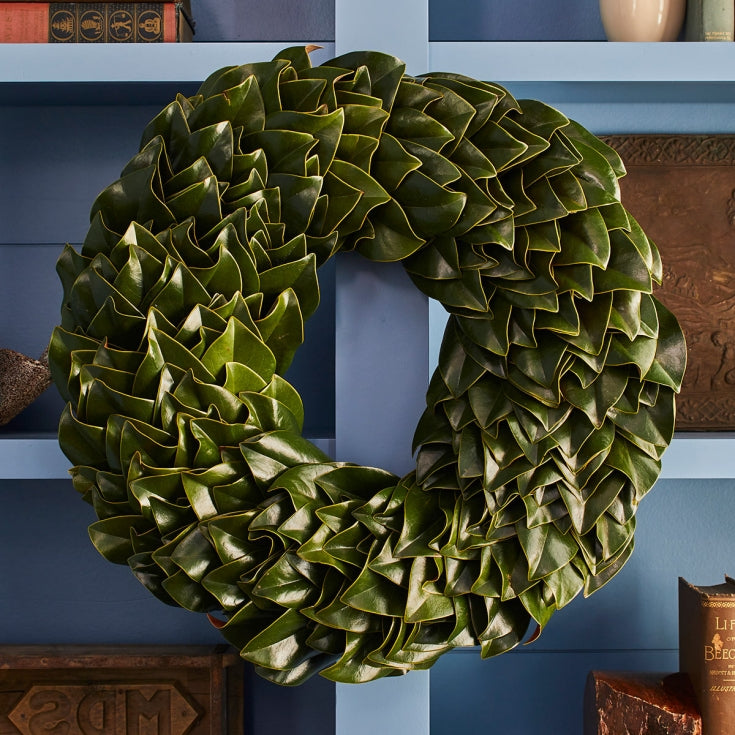Live Green Magnolia Wreath
