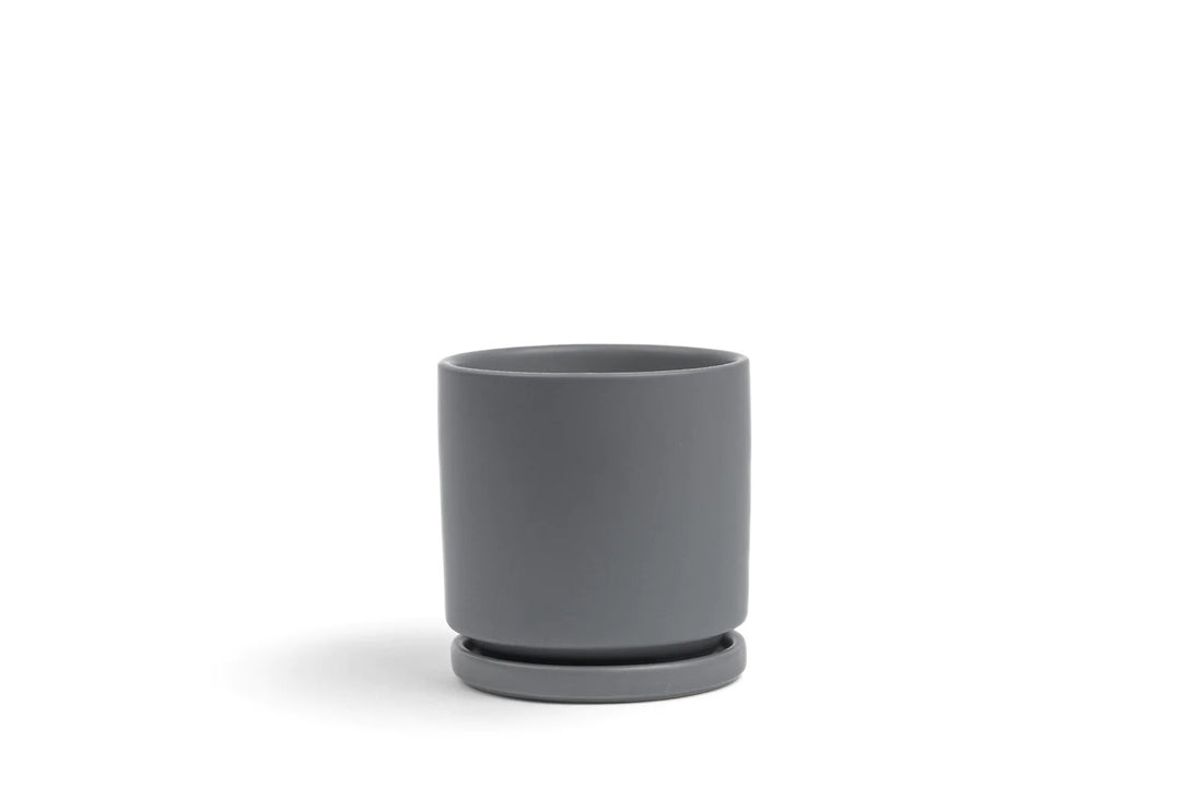 Cylinder Pot with Saucer