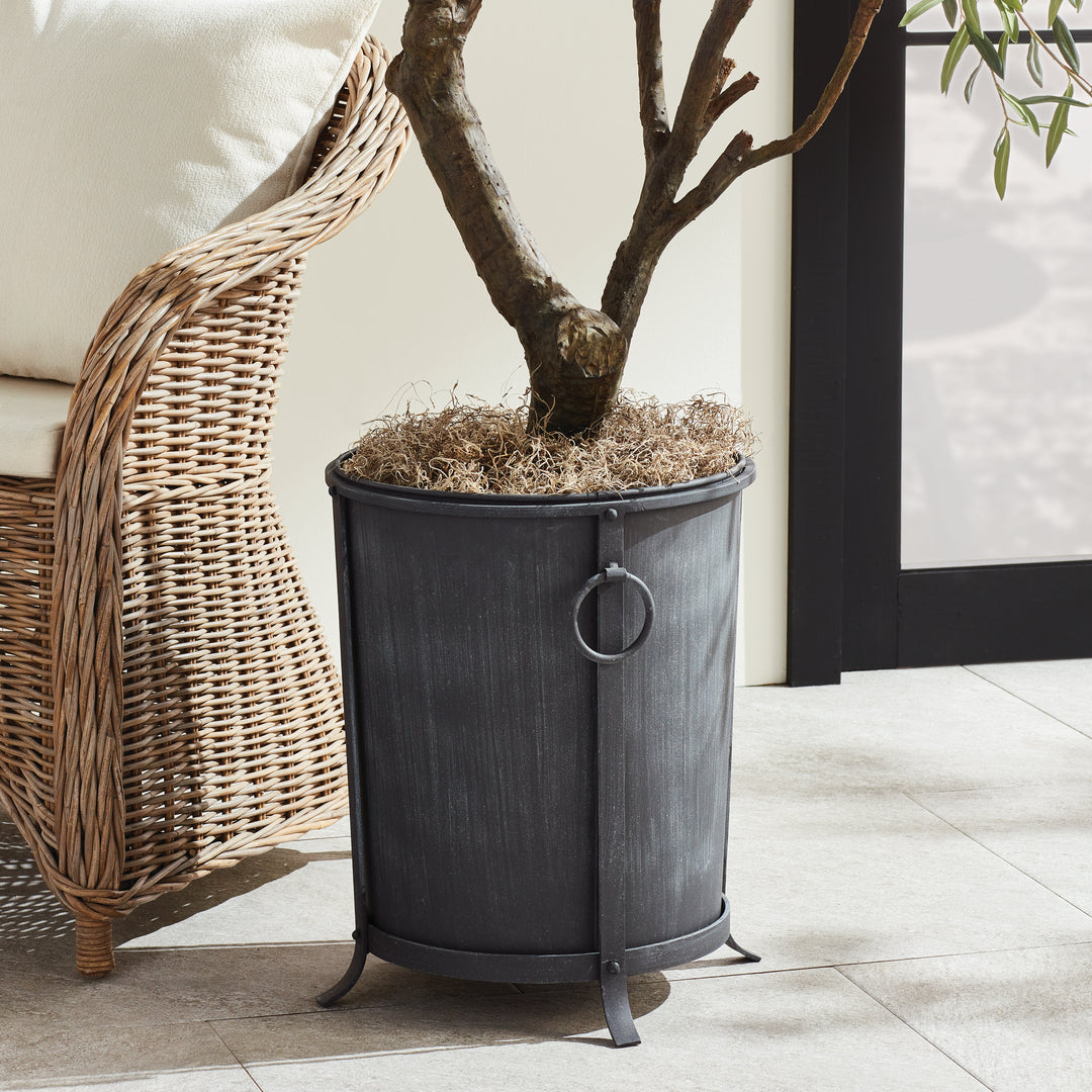 Cylinder Iron Planter