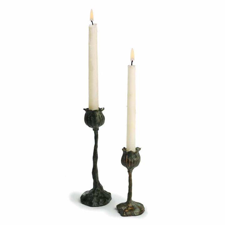 Bronze Poppy Candle Stick