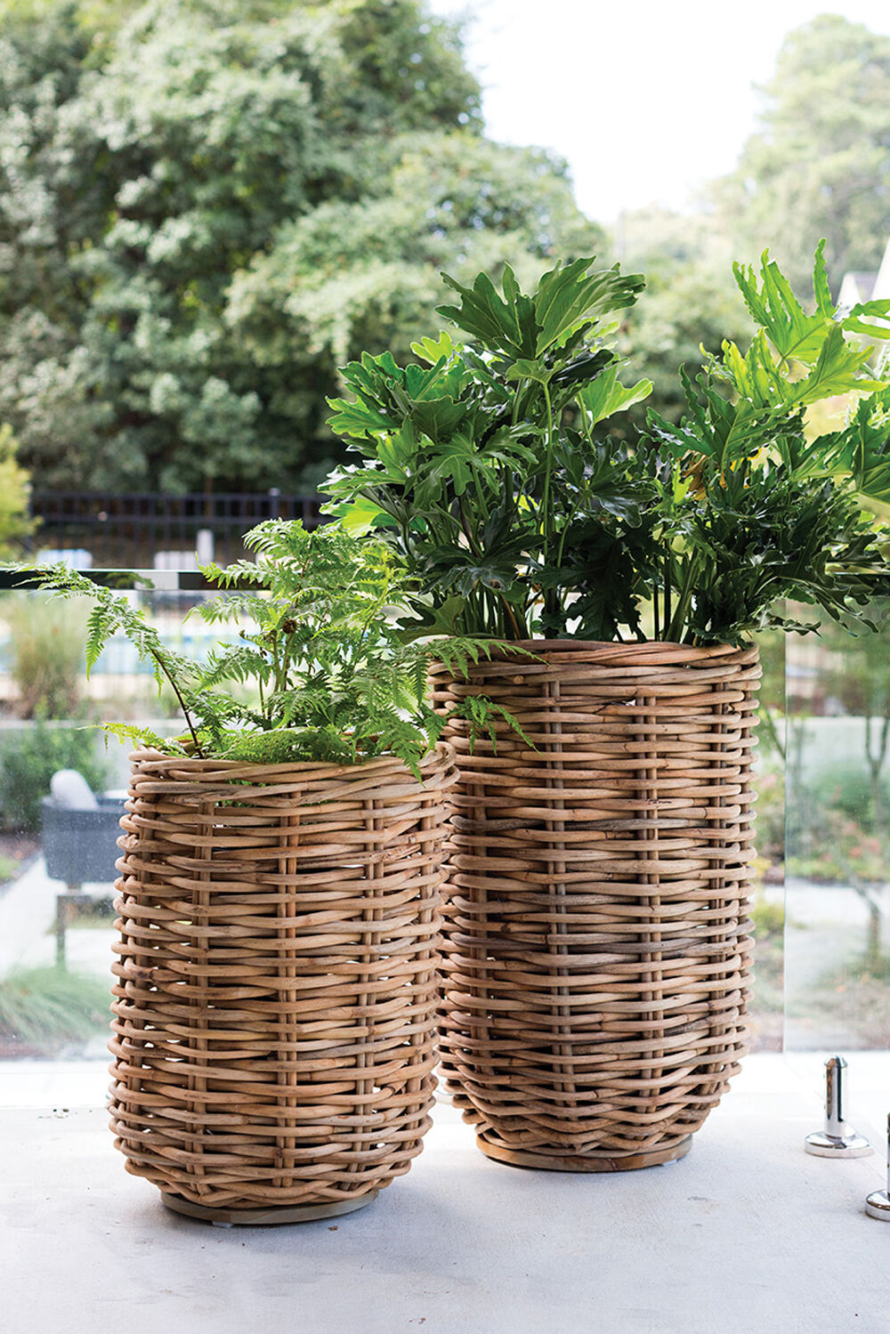 Tall Rattan Basket