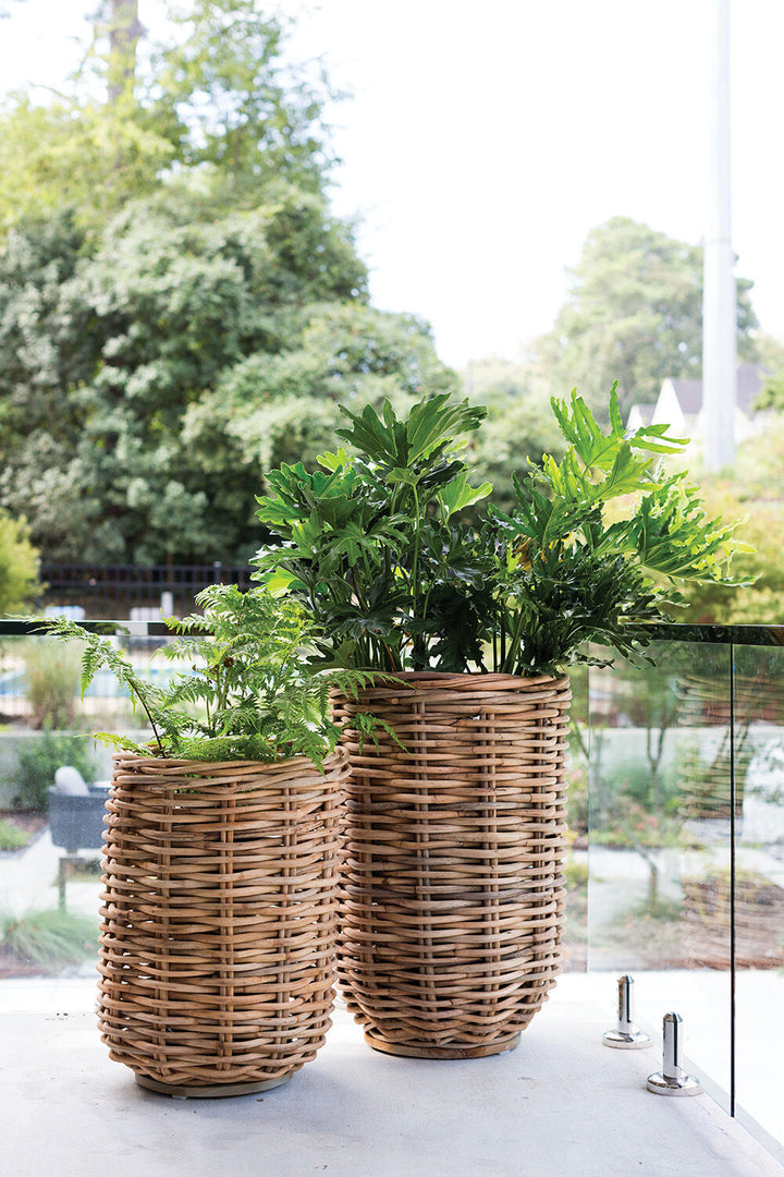 Tall Rattan Basket