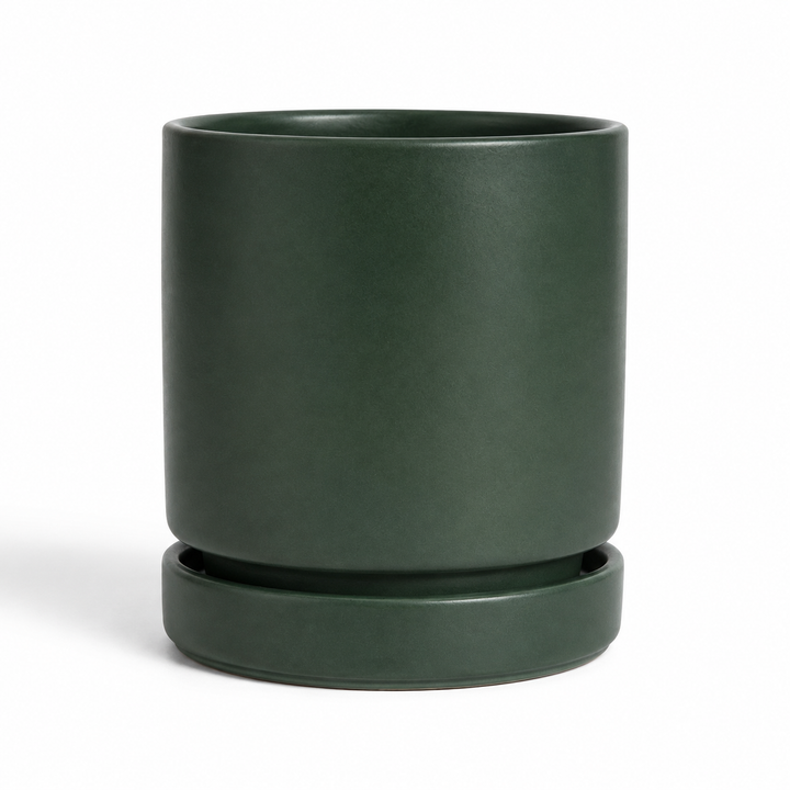 Cylinder Pot with Saucer